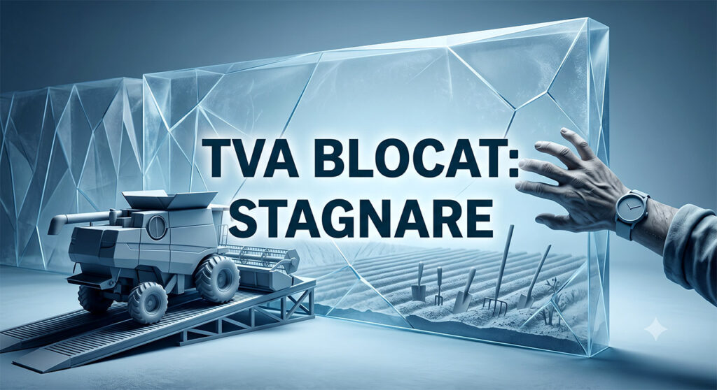 Blocaj financiar generat de plata TVA la achiziția de utilaje agricole și tractoare noi, problemă care frânează retehnologizarea și capitalul de lucru din ferme.