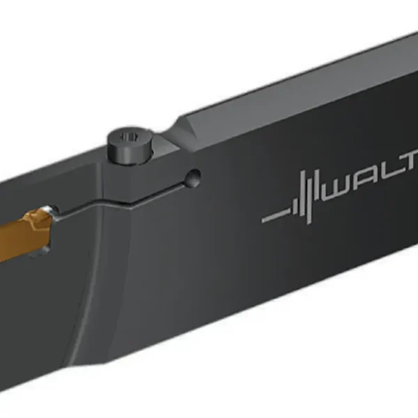 Lamă de debitare armată Walter Tools Groov-tec GD G5041 pregătită pentru operațiuni de grooving pe un strung CNC